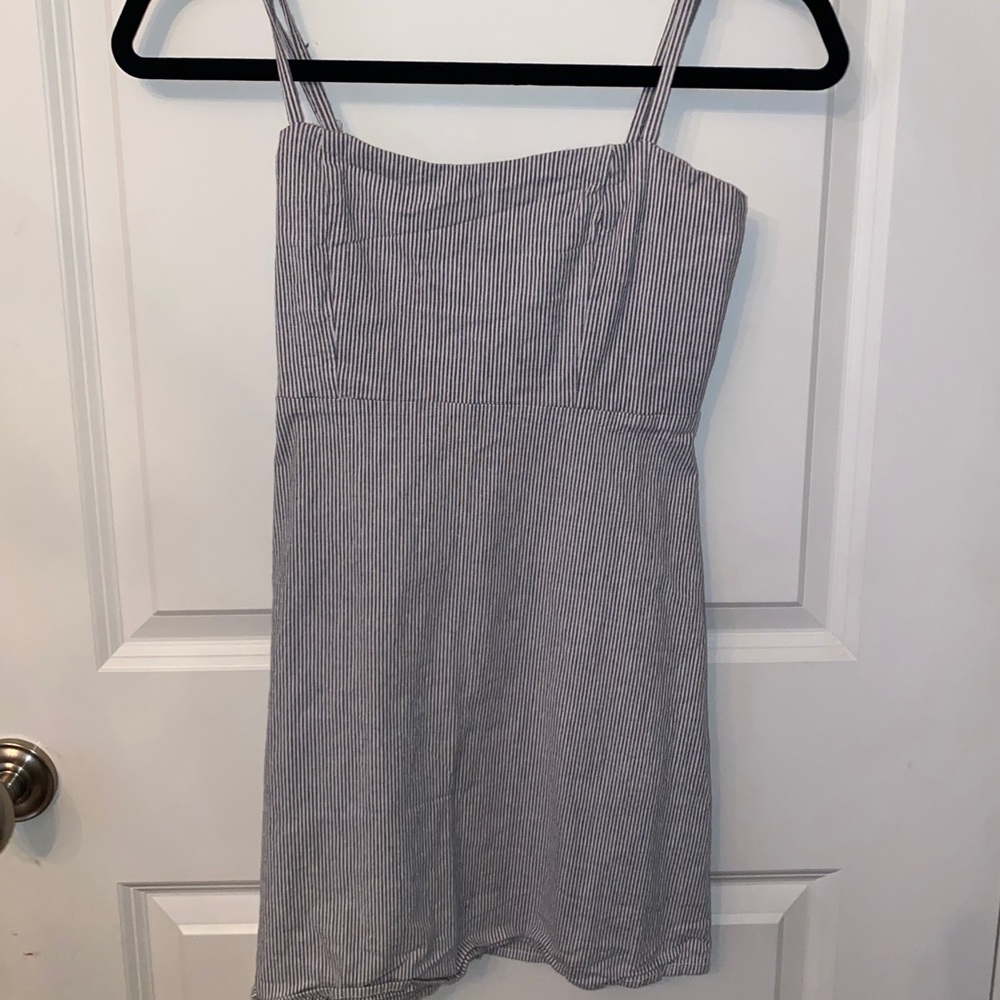 Brandy Melville blue and white striped dress